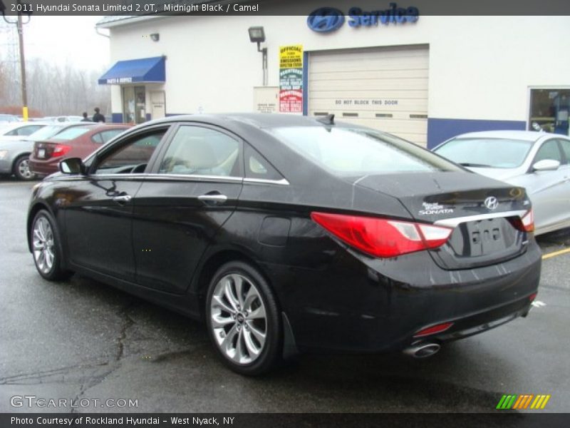 Midnight Black / Camel 2011 Hyundai Sonata Limited 2.0T