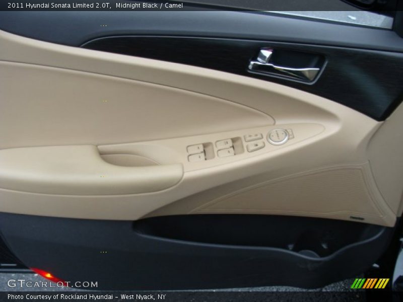 Midnight Black / Camel 2011 Hyundai Sonata Limited 2.0T