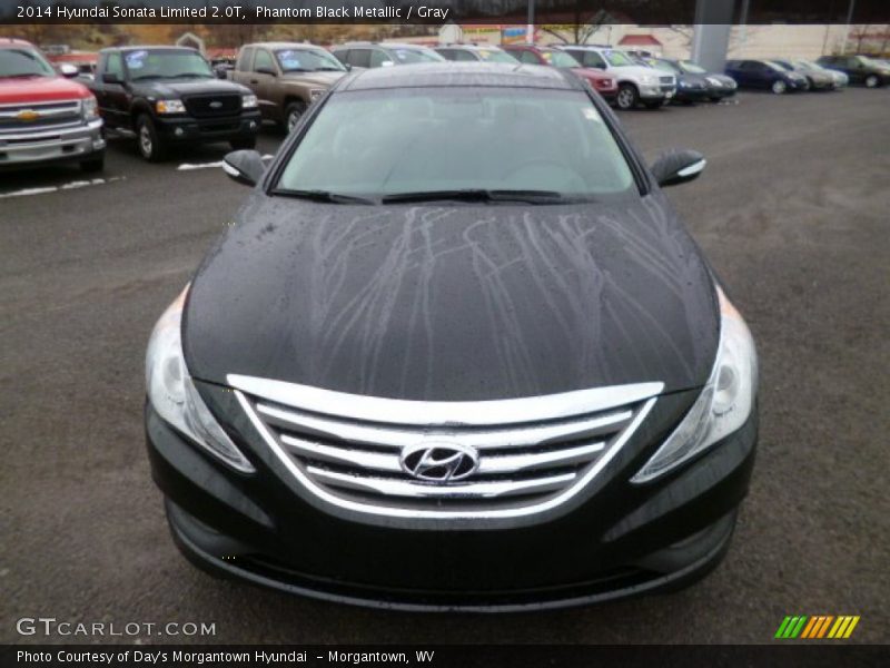 Phantom Black Metallic / Gray 2014 Hyundai Sonata Limited 2.0T