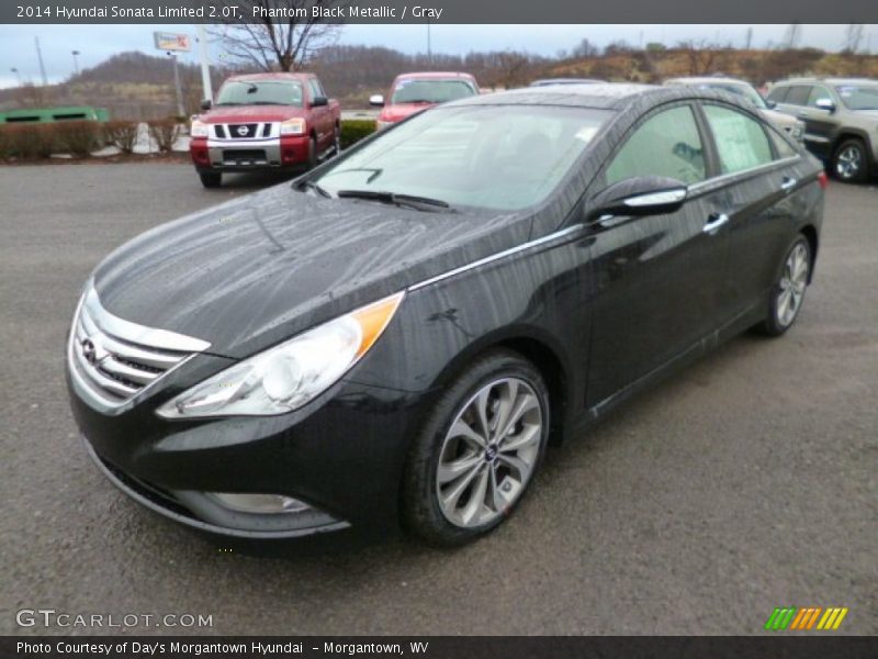 Phantom Black Metallic / Gray 2014 Hyundai Sonata Limited 2.0T