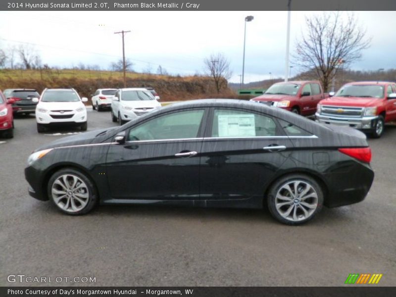Phantom Black Metallic / Gray 2014 Hyundai Sonata Limited 2.0T