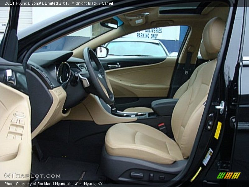 Midnight Black / Camel 2011 Hyundai Sonata Limited 2.0T