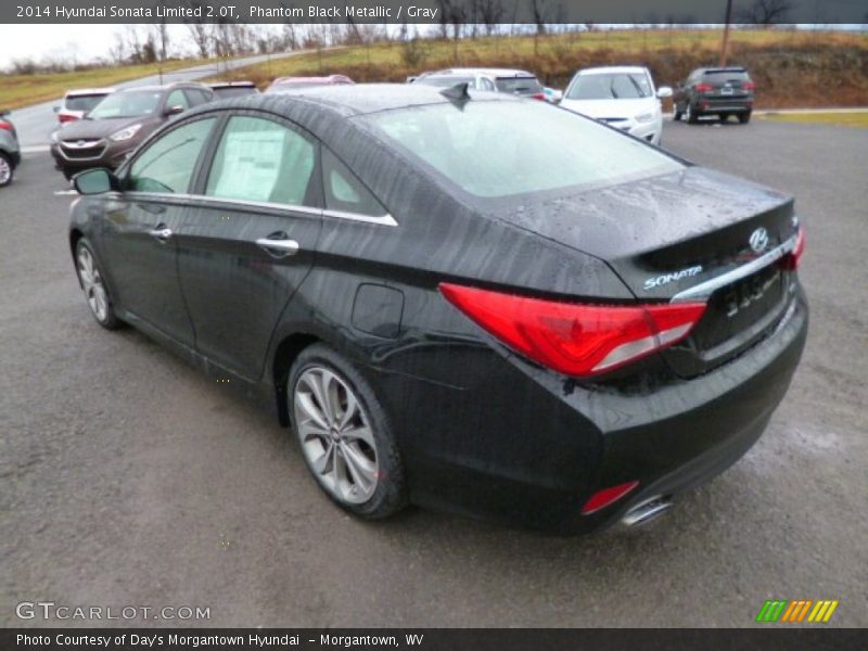 Phantom Black Metallic / Gray 2014 Hyundai Sonata Limited 2.0T