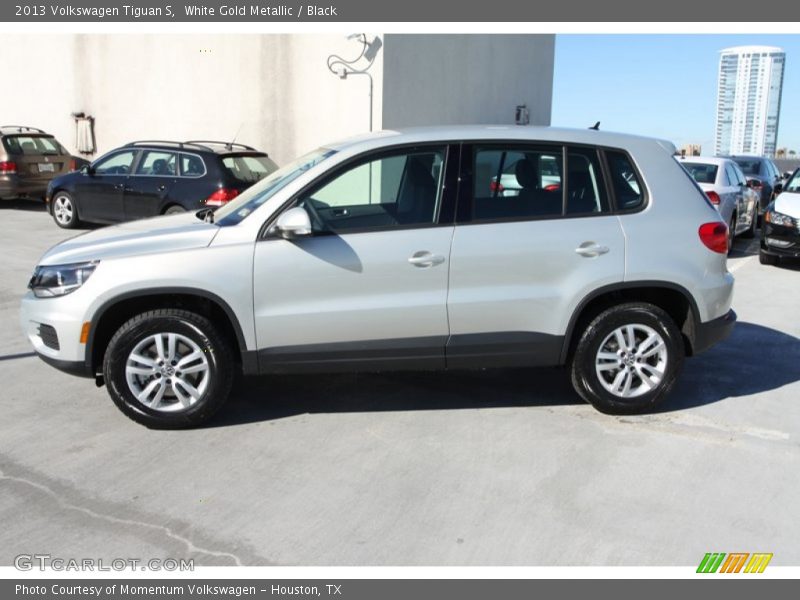 White Gold Metallic / Black 2013 Volkswagen Tiguan S