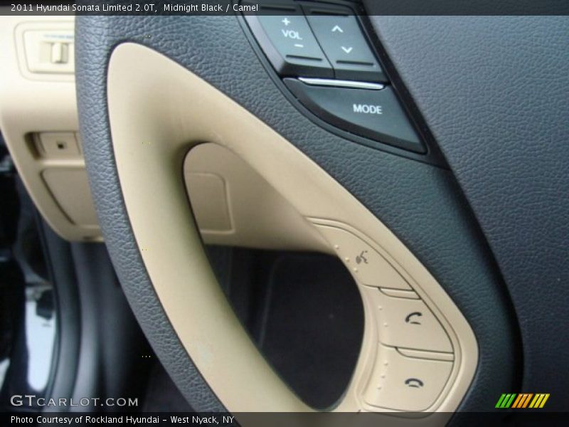 Midnight Black / Camel 2011 Hyundai Sonata Limited 2.0T
