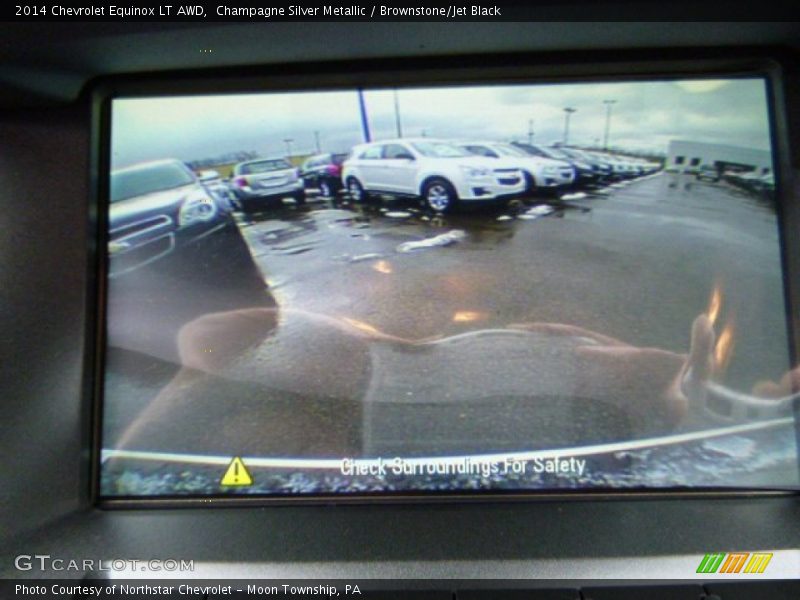 Champagne Silver Metallic / Brownstone/Jet Black 2014 Chevrolet Equinox LT AWD
