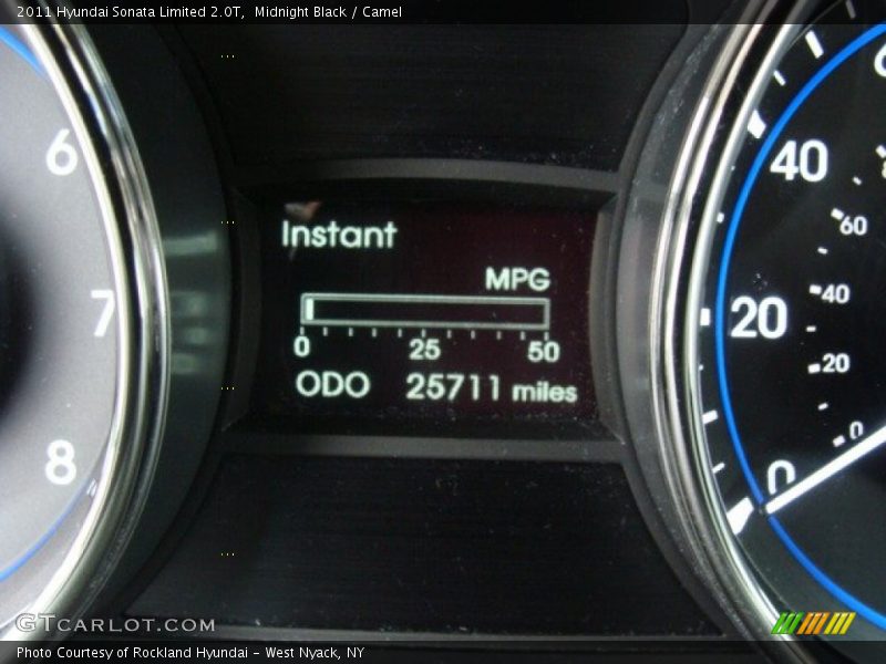 Midnight Black / Camel 2011 Hyundai Sonata Limited 2.0T