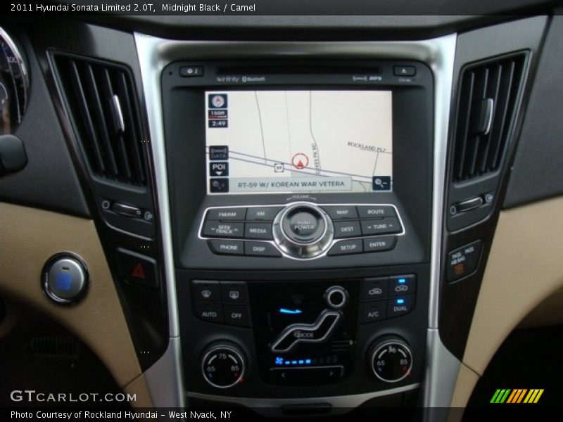 Midnight Black / Camel 2011 Hyundai Sonata Limited 2.0T