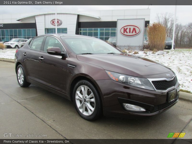 Dark Cherry / Beige 2011 Kia Optima EX