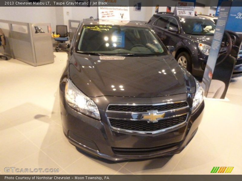 Taupe Gray Metallic / Jet Black 2013 Chevrolet Malibu LT