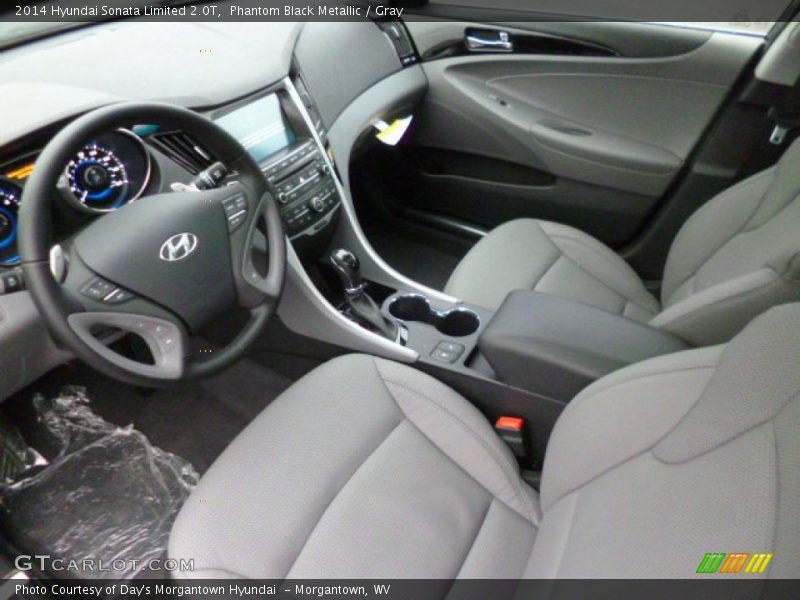 Phantom Black Metallic / Gray 2014 Hyundai Sonata Limited 2.0T