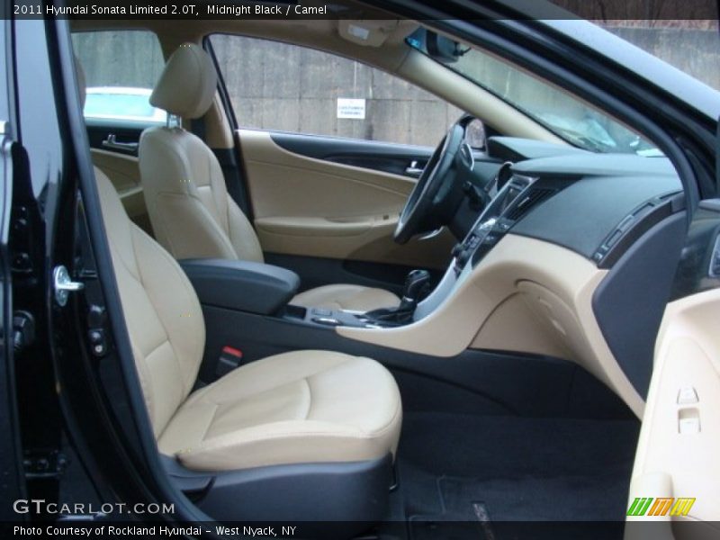 Midnight Black / Camel 2011 Hyundai Sonata Limited 2.0T