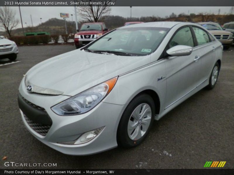 Silver Frost Metallic / Gray 2013 Hyundai Sonata Hybrid Limited