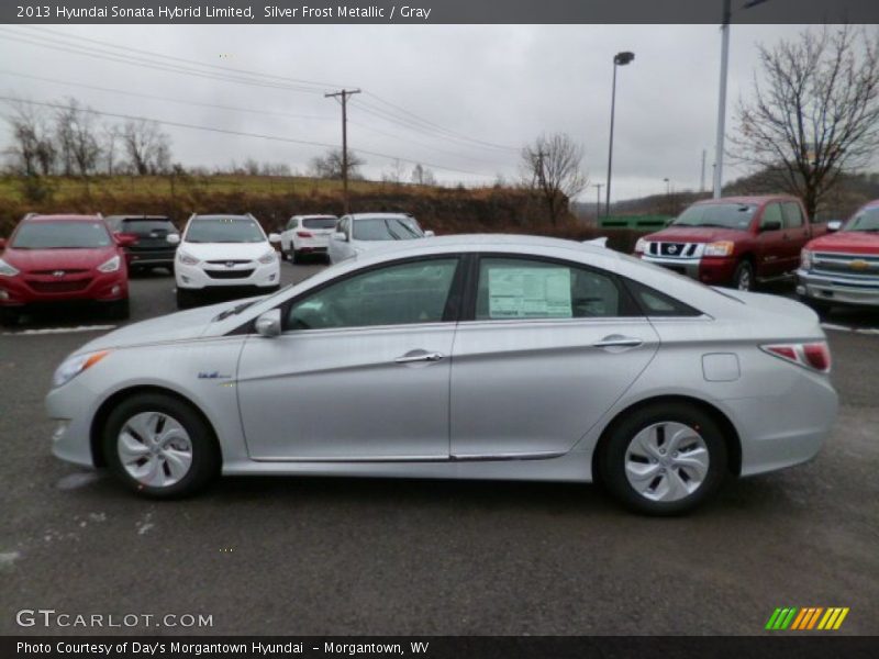 Silver Frost Metallic / Gray 2013 Hyundai Sonata Hybrid Limited