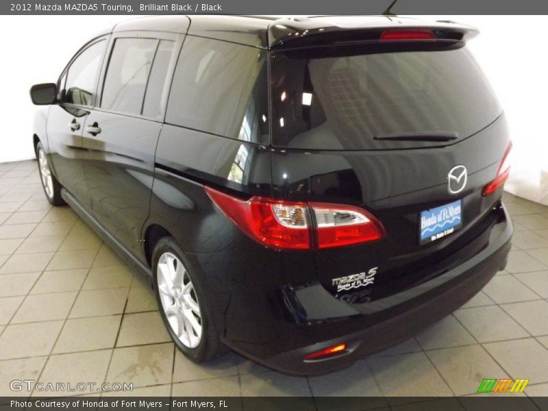 Brilliant Black / Black 2012 Mazda MAZDA5 Touring