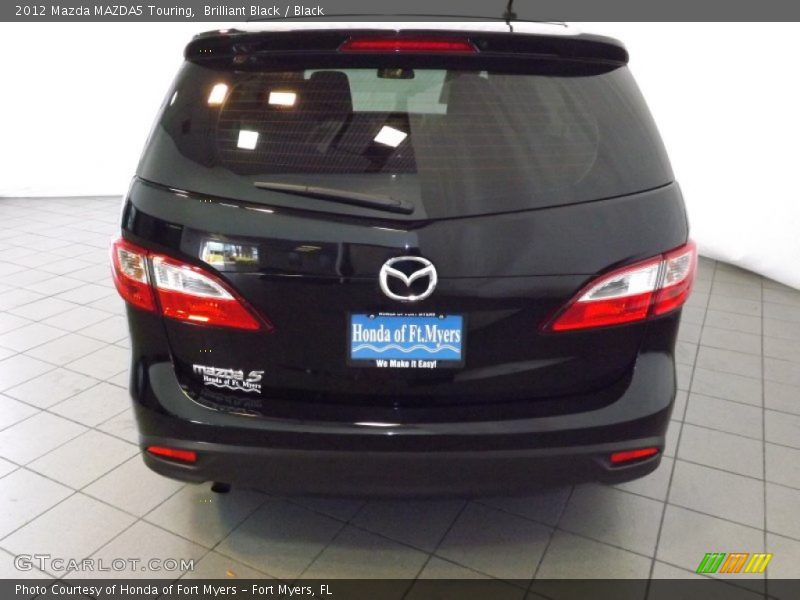 Brilliant Black / Black 2012 Mazda MAZDA5 Touring