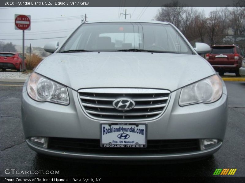 Liquid Silver / Gray 2010 Hyundai Elantra GLS