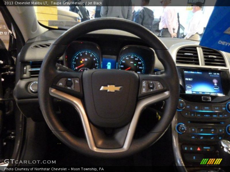 Taupe Gray Metallic / Jet Black 2013 Chevrolet Malibu LT
