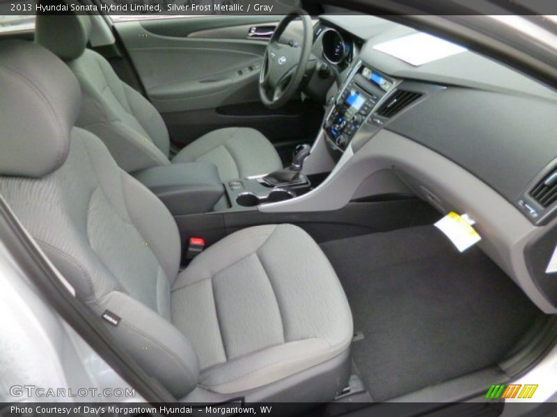 Silver Frost Metallic / Gray 2013 Hyundai Sonata Hybrid Limited