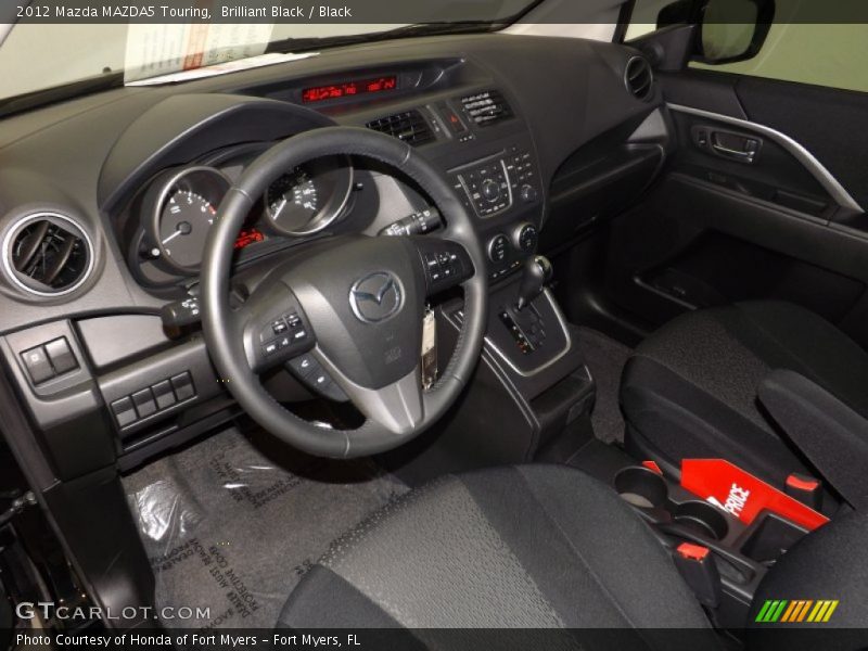 Brilliant Black / Black 2012 Mazda MAZDA5 Touring