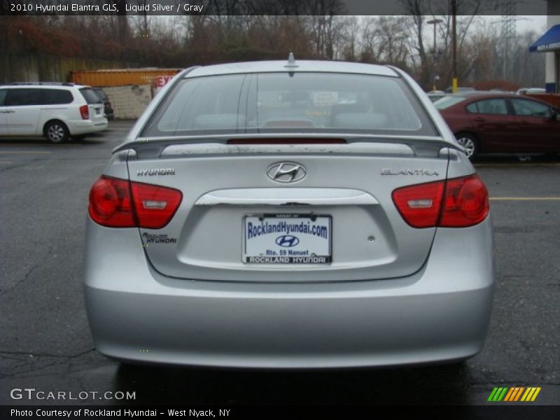Liquid Silver / Gray 2010 Hyundai Elantra GLS
