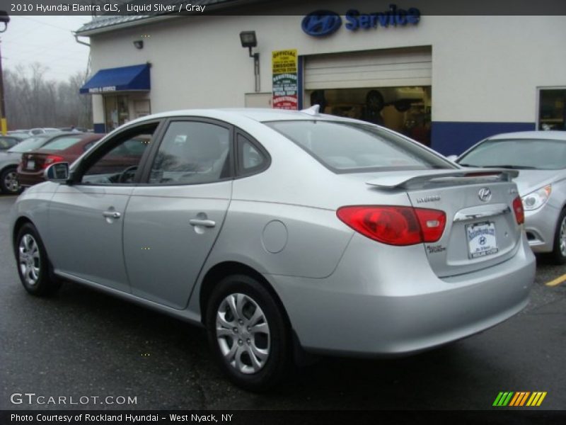 Liquid Silver / Gray 2010 Hyundai Elantra GLS