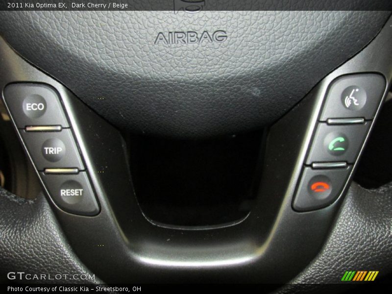 Dark Cherry / Beige 2011 Kia Optima EX