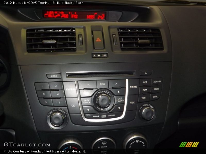 Brilliant Black / Black 2012 Mazda MAZDA5 Touring