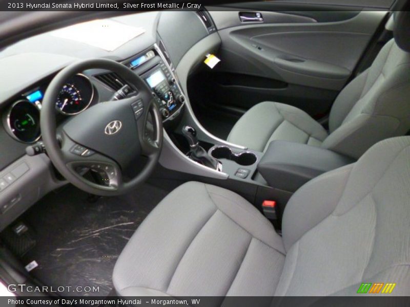 Silver Frost Metallic / Gray 2013 Hyundai Sonata Hybrid Limited