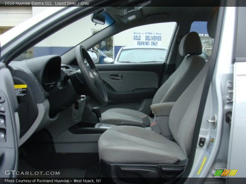 Liquid Silver / Gray 2010 Hyundai Elantra GLS