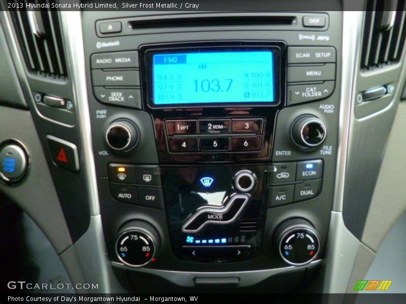 Silver Frost Metallic / Gray 2013 Hyundai Sonata Hybrid Limited