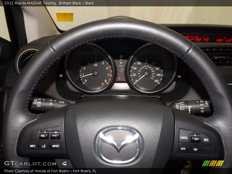 Brilliant Black / Black 2012 Mazda MAZDA5 Touring