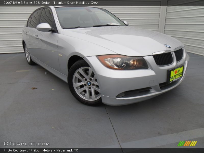 Titanium Silver Metallic / Grey 2007 BMW 3 Series 328i Sedan