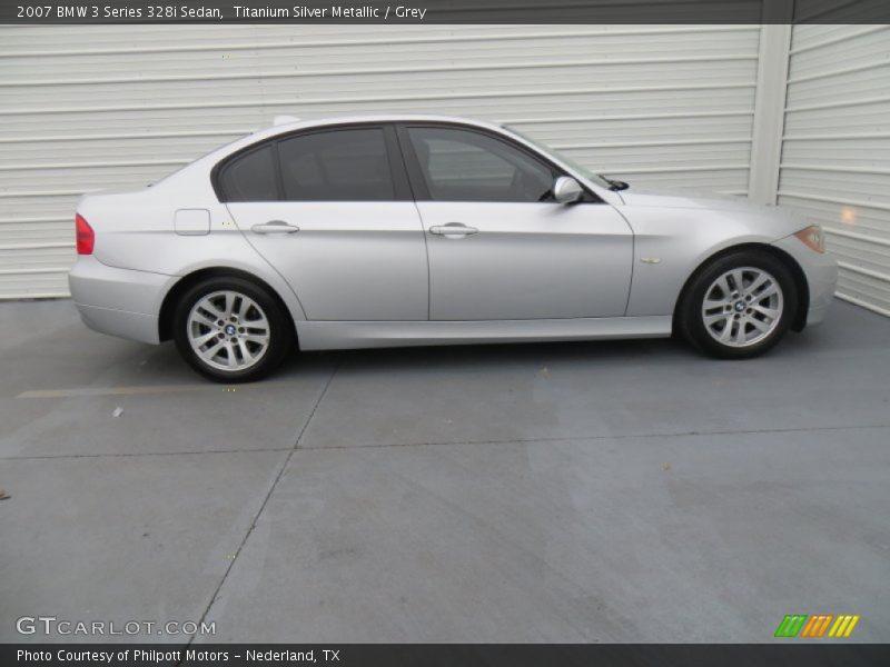 Titanium Silver Metallic / Grey 2007 BMW 3 Series 328i Sedan
