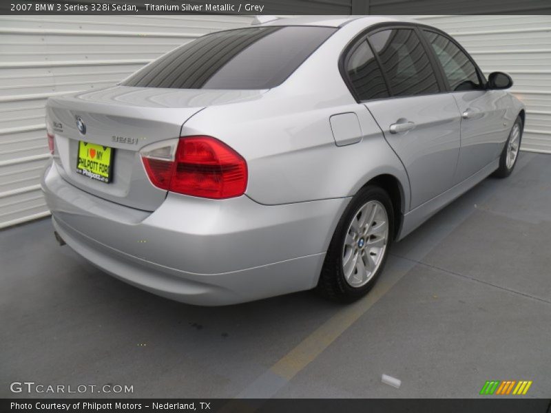 Titanium Silver Metallic / Grey 2007 BMW 3 Series 328i Sedan