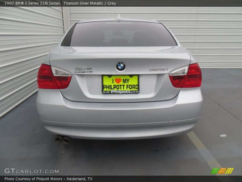 Titanium Silver Metallic / Grey 2007 BMW 3 Series 328i Sedan