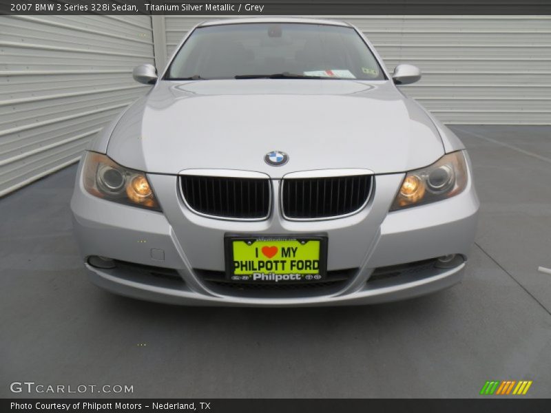 Titanium Silver Metallic / Grey 2007 BMW 3 Series 328i Sedan