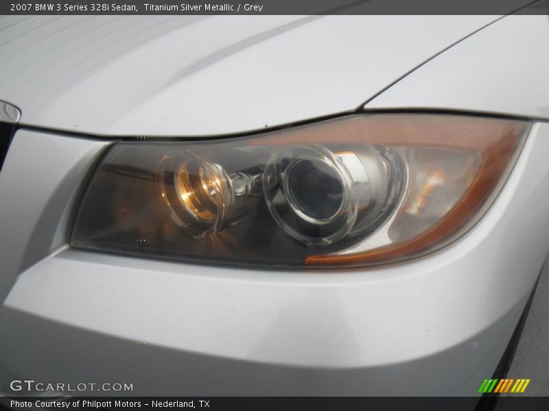 Titanium Silver Metallic / Grey 2007 BMW 3 Series 328i Sedan