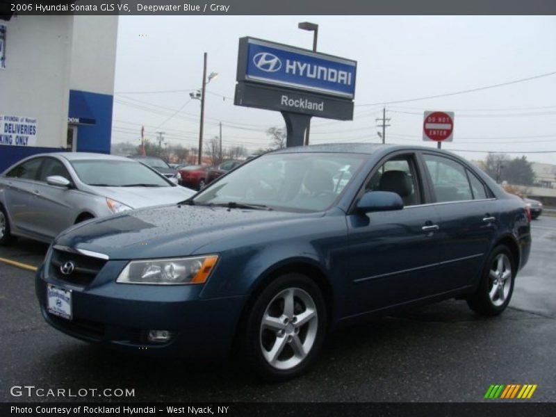 Deepwater Blue / Gray 2006 Hyundai Sonata GLS V6