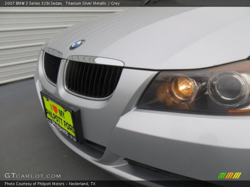 Titanium Silver Metallic / Grey 2007 BMW 3 Series 328i Sedan