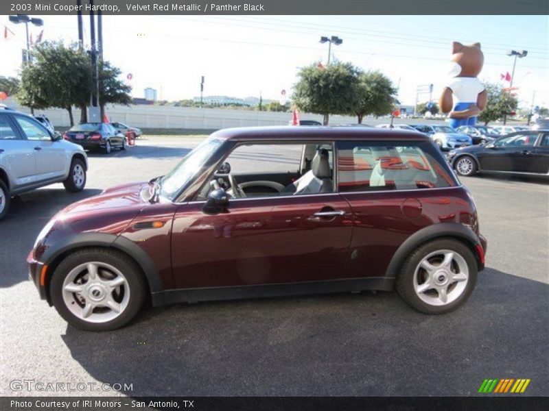Velvet Red Metallic / Panther Black 2003 Mini Cooper Hardtop