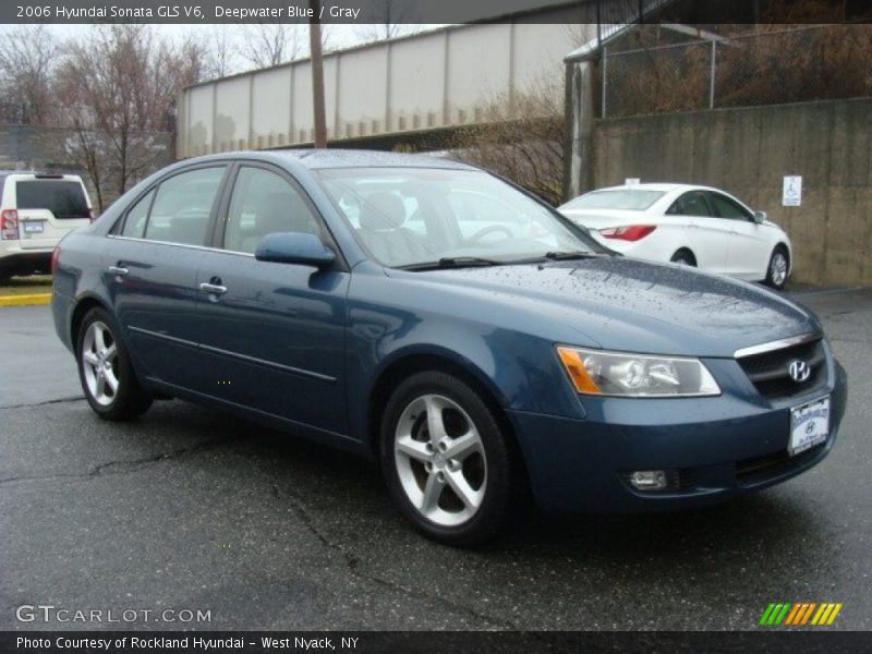 Deepwater Blue / Gray 2006 Hyundai Sonata GLS V6
