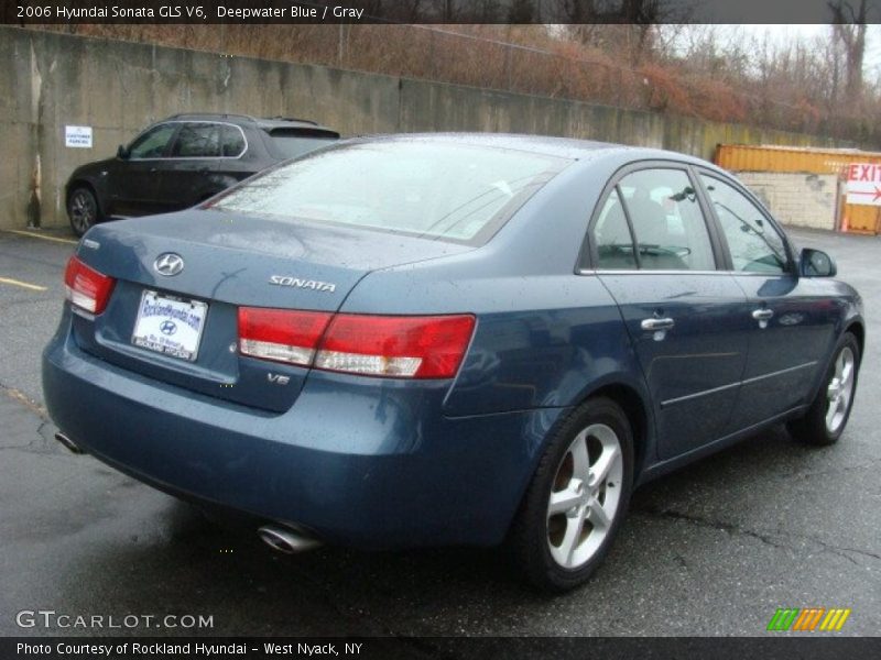 Deepwater Blue / Gray 2006 Hyundai Sonata GLS V6