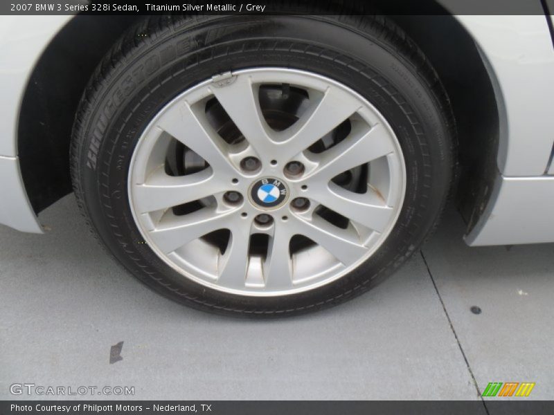 Titanium Silver Metallic / Grey 2007 BMW 3 Series 328i Sedan