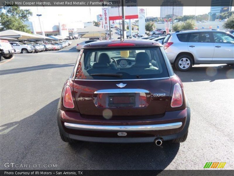 Velvet Red Metallic / Panther Black 2003 Mini Cooper Hardtop