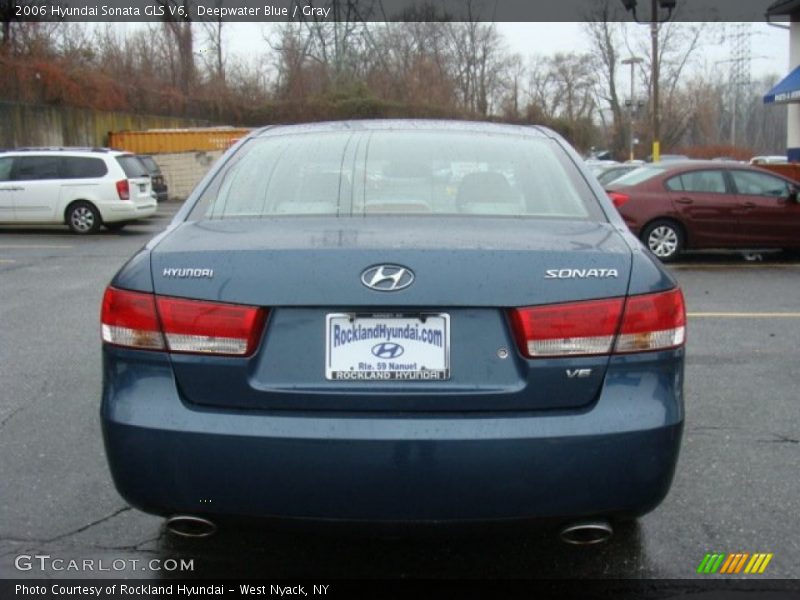 Deepwater Blue / Gray 2006 Hyundai Sonata GLS V6