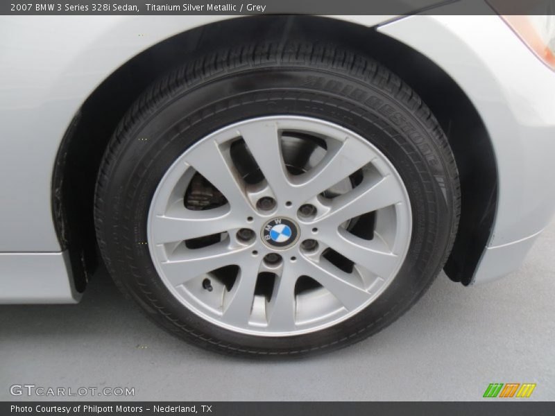 Titanium Silver Metallic / Grey 2007 BMW 3 Series 328i Sedan