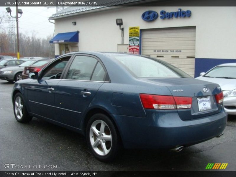 Deepwater Blue / Gray 2006 Hyundai Sonata GLS V6