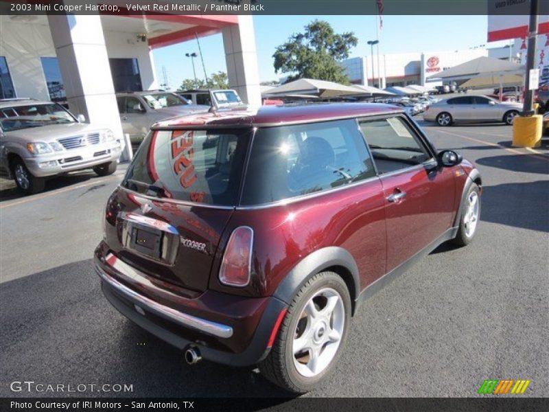 Velvet Red Metallic / Panther Black 2003 Mini Cooper Hardtop