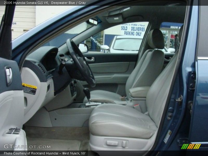Deepwater Blue / Gray 2006 Hyundai Sonata GLS V6